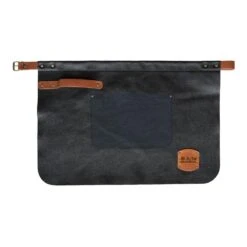 Global Accessories GL-4060 Deluxe Leather Waist Apron - Black