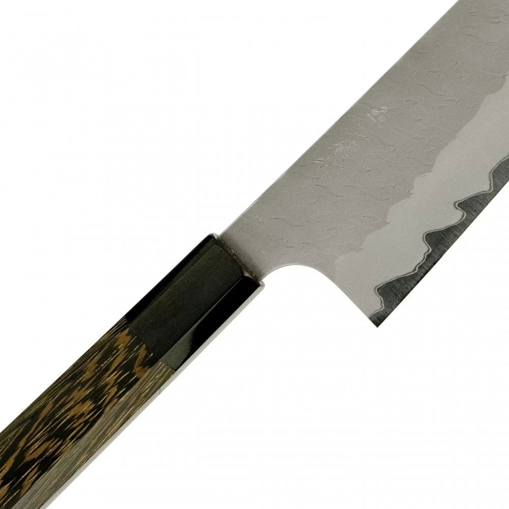 Nigara Hamono Aogami Super Steel Tsuchime Kiritsuke Gyuto 210 Mm Wenge Black Buffalo Handle 2 Nigara Hamono Aogami Super Steel Tsuchime Kiritsuke Gyuto 210 Mm Wenge Black Buffalo Handle - Image 2