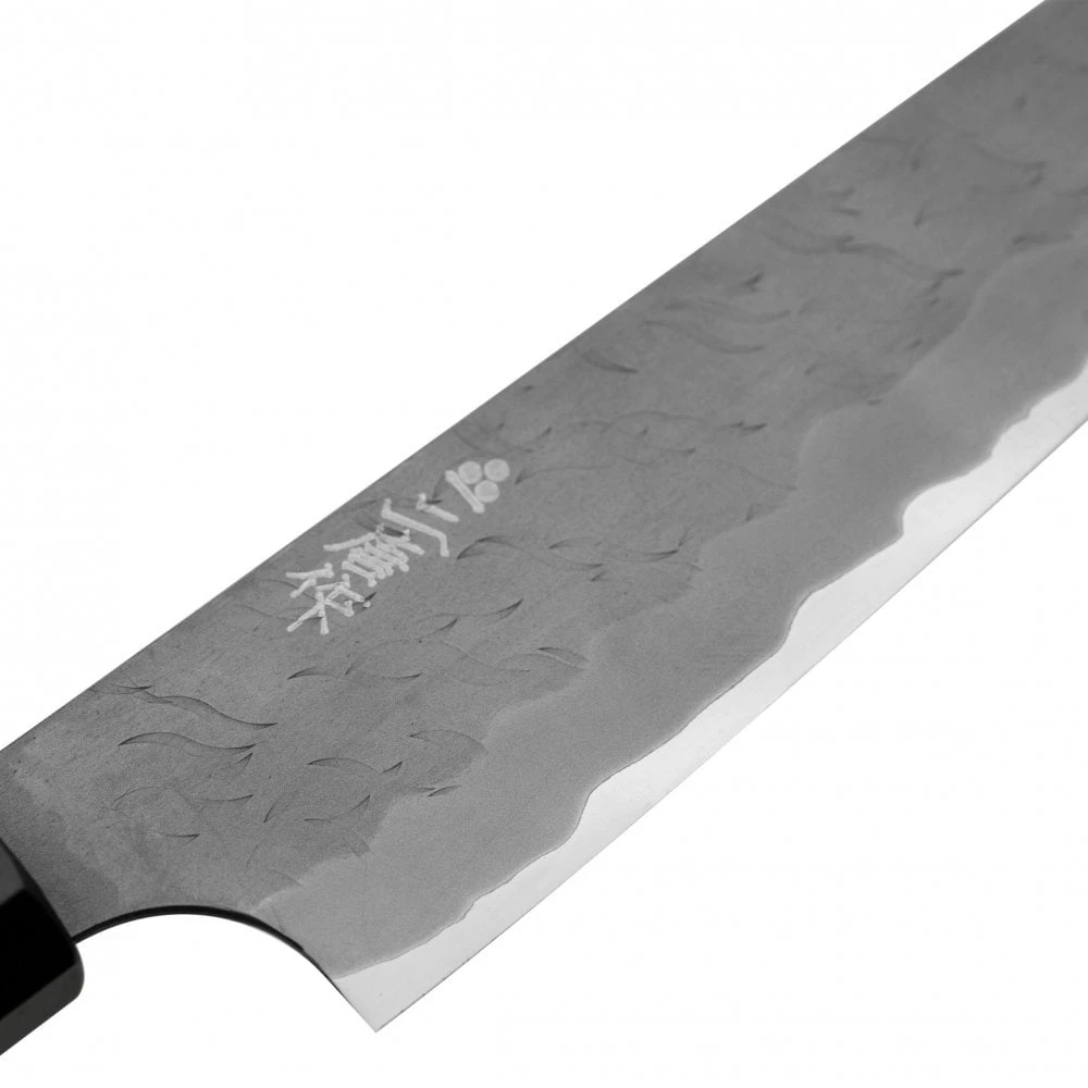 Nigara Hamono Aogami Super Steel Tsuchime Pettyi 150 Mm Wenge Black Buffalo Handle 2 Nigara Hamono Aogami Super Steel Tsuchime Pettyi 150 Mm Wenge Black Buffalo Handle - Image 2