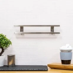 Rockingham Forge 12" Magnetic Stainless Steel Knife Rack With 6 Utensil Hooks And Wall Fixings 8 Rockingham Forge 12" Magnetic Stainless Steel Knife Rack With 6 Utensil Hooks And Wall Fixings -Kyocera Knives Shop rockingham forge 12 magnetic stainless steel knife rack with 6 utensil hooks and wall fixings p998 4465 image