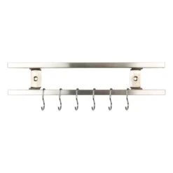 Rockingham Forge 12" Magnetic Stainless Steel Knife Rack With 6 Utensil Hooks And Wall Fixings 9 Rockingham Forge 12" Magnetic Stainless Steel Knife Rack With 6 Utensil Hooks And Wall Fixings -Kyocera Knives Shop rockingham forge 12 magnetic stainless steel knife rack with 6 utensil hooks and wall fixings p998 4466 image