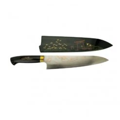 Takeshi Saji Takeshi Saji Makie -Art R2 AOGAMI NO.2 Coloured Damascus Japanese Chef's Gyuuto Knife 240mm With Urushi Laquered Saya And Custom Handle TORI FUJI On Lake 5 Takeshi Saji Takeshi Saji Makie -Art R2 AOGAMI NO.2 Coloured Damascus Japanese Chef's Gyuuto Knife 240mm With Urushi Laquered Saya And Custom Handle TORI FUJI On Lake -Kyocera Knives Shop takeshi saji makie art r2 aogami no 2 coloured damascus japanese chefs gyuuto knife 240mm with urushi laquered saya and custom handle tori fuji on lake p2121 12030 image