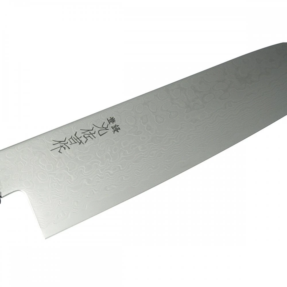Yoshida Hamono Kyusakichi Kyusakichi 69 Layered Damascus ZA-18 Steel Blade 18cm Santoku Knife 2 Yoshida Hamono Kyusakichi Kyusakichi 69 Layered Damascus ZA-18 Steel Blade 18cm Santoku Knife - Image 2